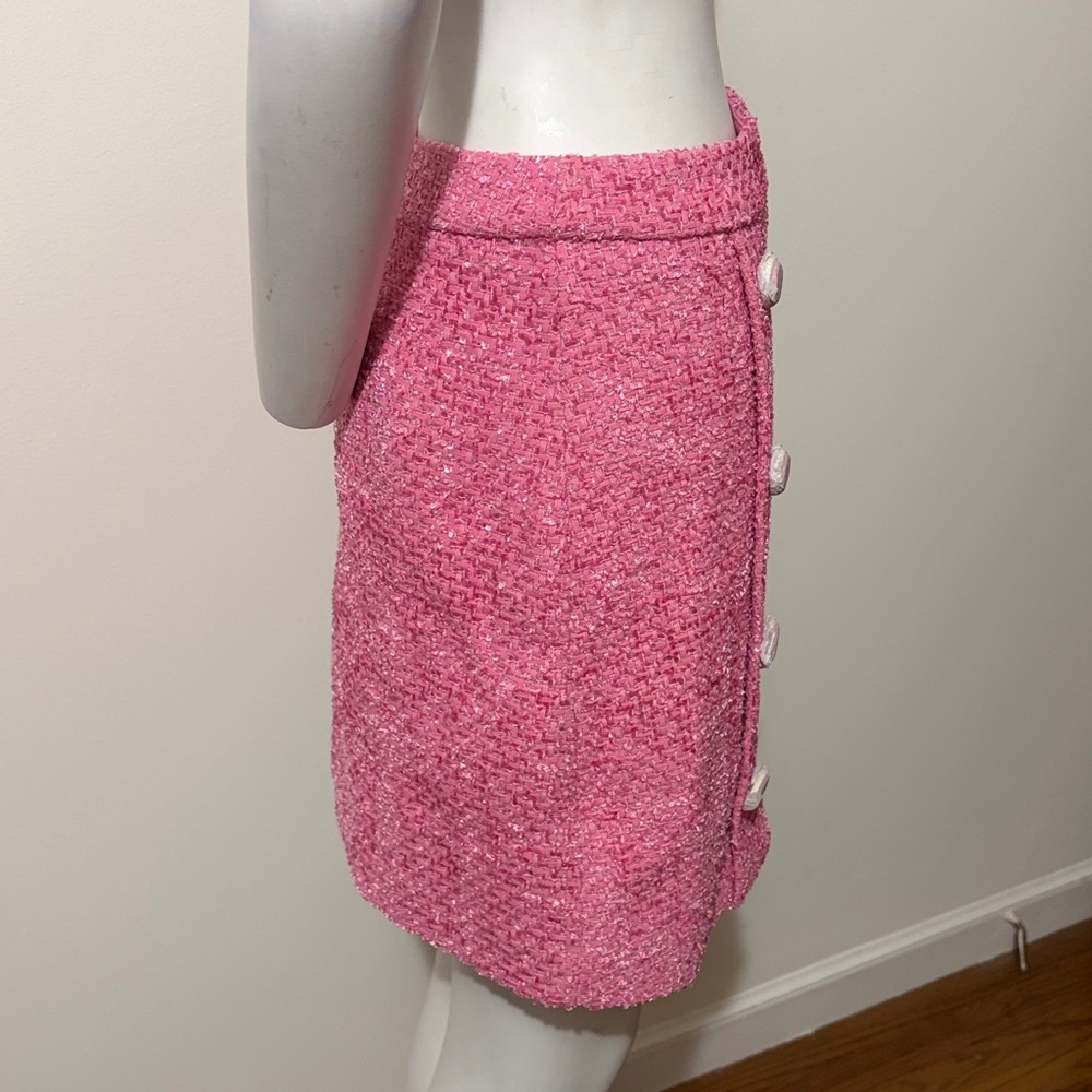 Tuckernuck Hyacinth House Pink Tweed Andi Mini Skirt New Without Tag Size S - Picture 8 of 14